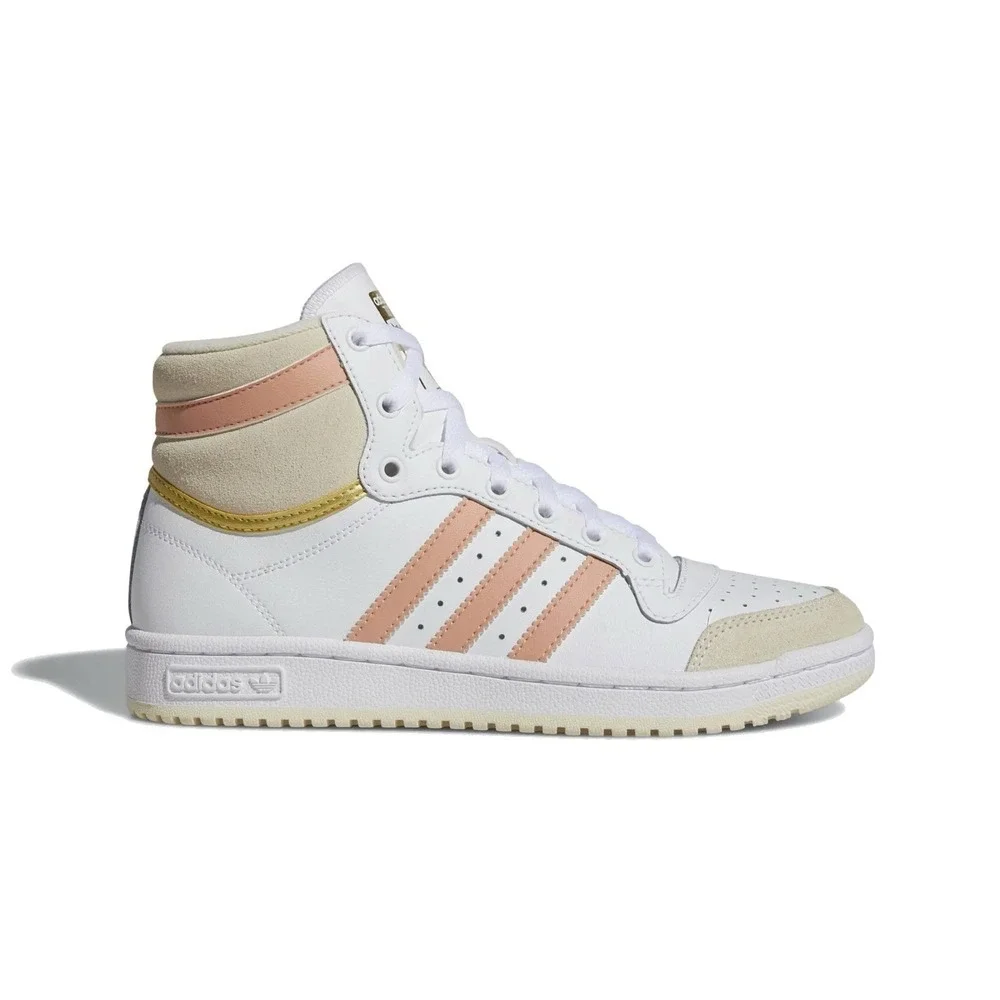 Adidas Top Ten Hi-Top Shoes Women's 7.5 Sneakers White Ambient Blush H00271